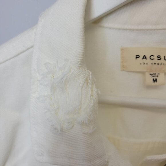 Pacsun Distressed  Denim Jacket - Picture 3 of 8